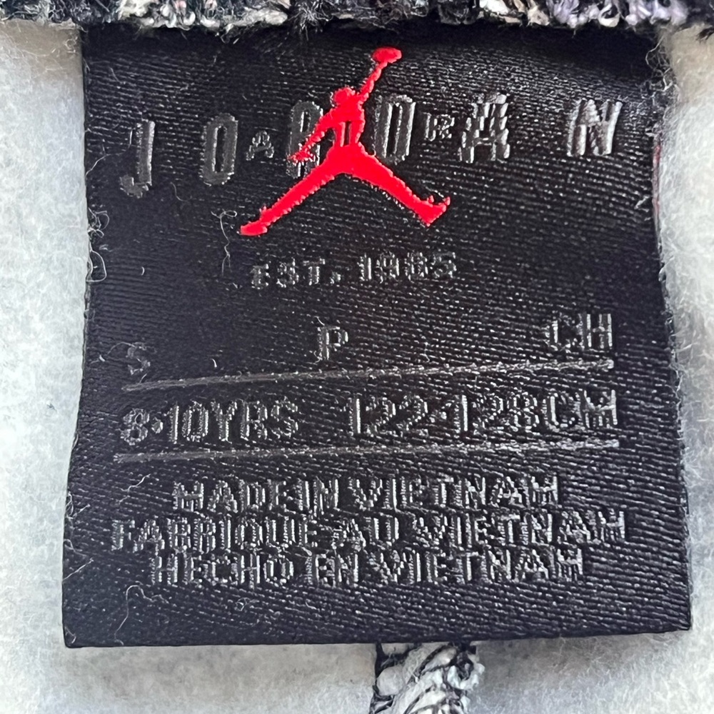 Jordan 23 Girl Small 8-10 Black Flight Jumpman All-Over Print Fleece Joggers New - Picture 6 of 7